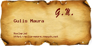 Gulis Maura névjegykártya